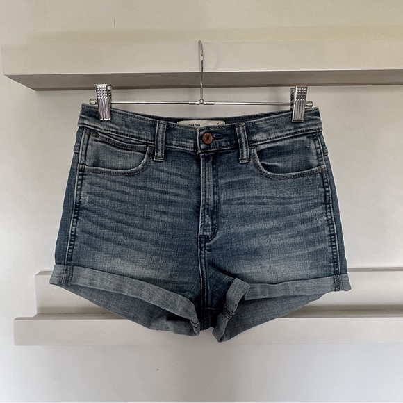 Abercrombie & Fitch Pants - Abercrombie & Fitch High Rise Denim Short